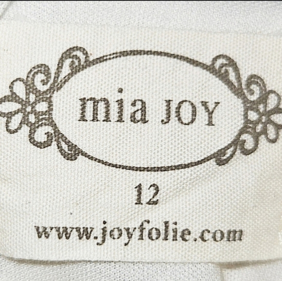 NWOT Joyfolie Boho Lace Midi Dress Lakynna Girls Asymmetrical Size 12 - Picture 4 of 5